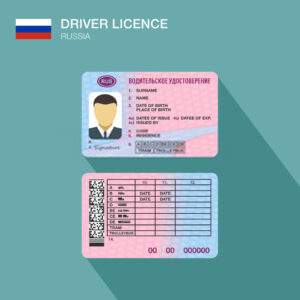 Russia driver card