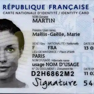 Fake ID Card of France