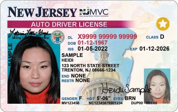 New Jersey Driver's License and ID Card