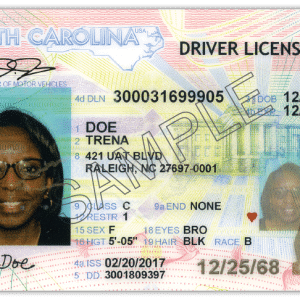 North Carolina Driver's License and ID Card