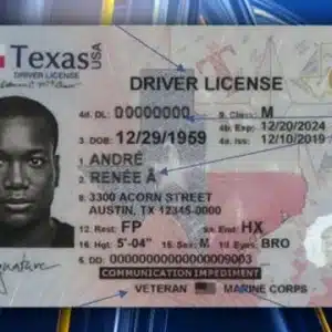 Texas Driver's License  and ID Card