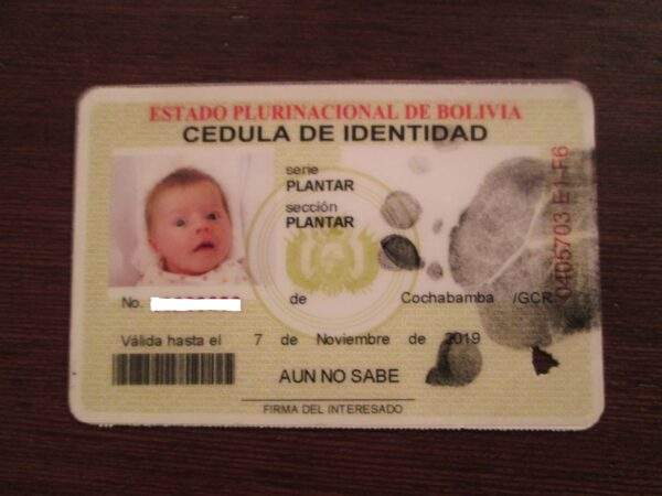 Buy Real ID Card of Bolivia