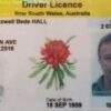 Fake New South Wales driver's license